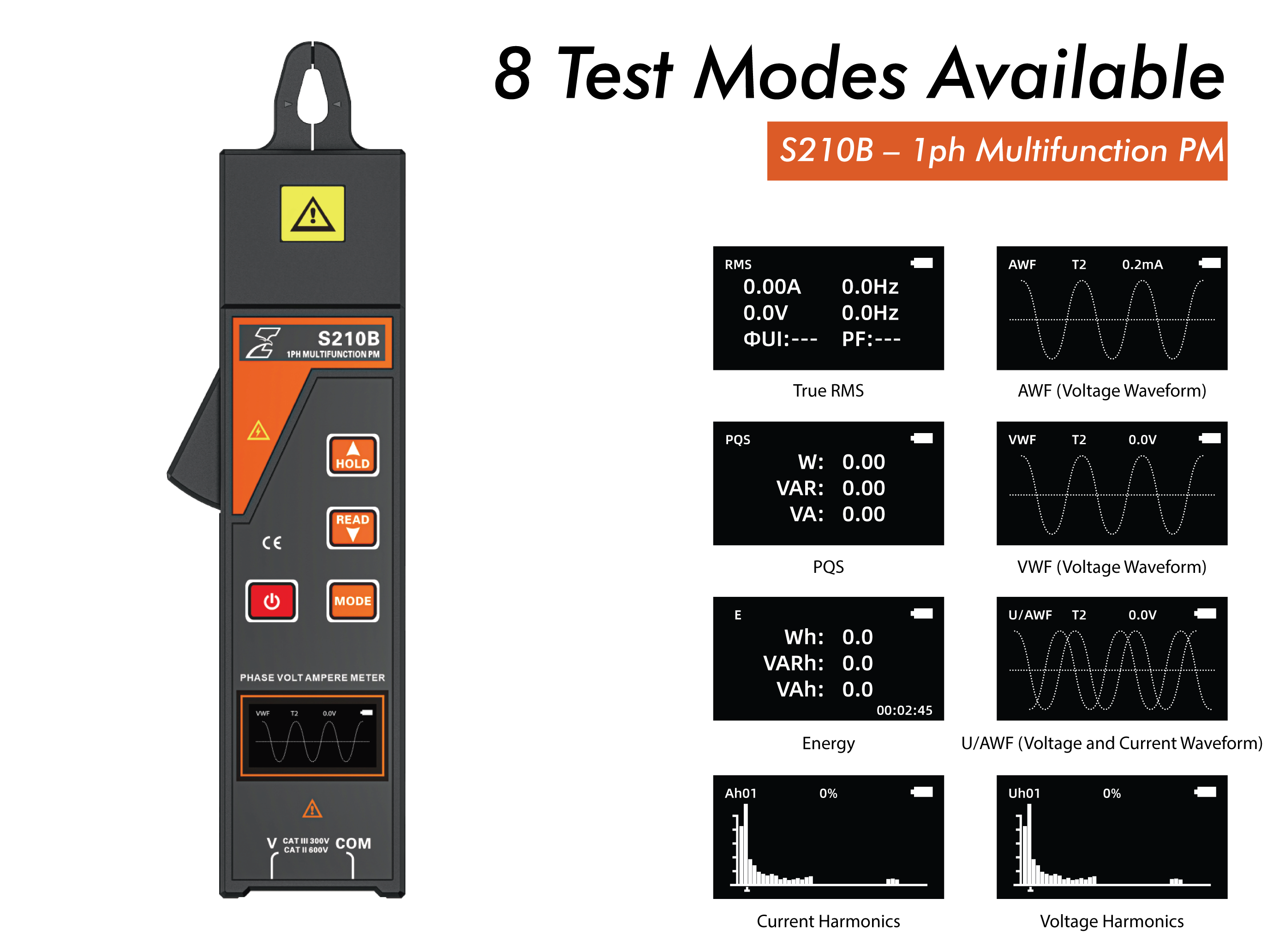 S210B 1ph Multifunction Power Meter